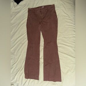 Old Navy Brown Corduroy Pixie Flare Pants